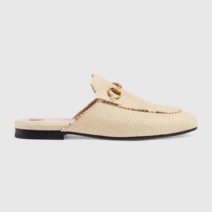 Gucci Raffia Princetown Loafer